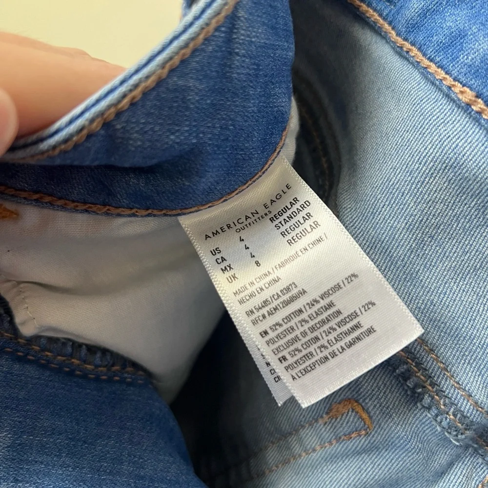 American Eagle Outfitters Light Blue Skinny Jeggings Jeans - Picture 8 of 9